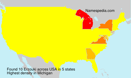 Surname Erzouki in USA Surname Erzouki in USA
