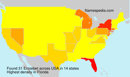 Surname Erzsebet in USA Surname Erzsebet in USA
