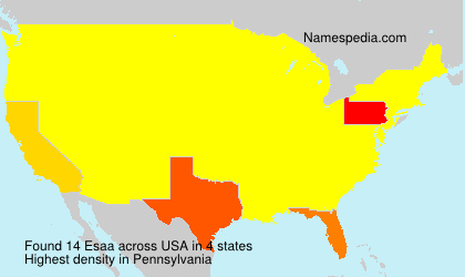 Surname Esaa in USA