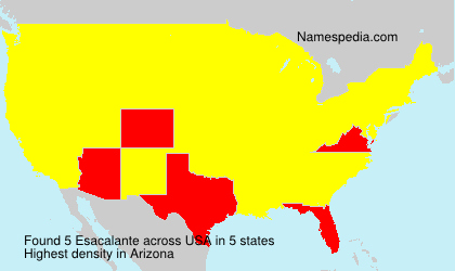 Surname Esacalante in USA