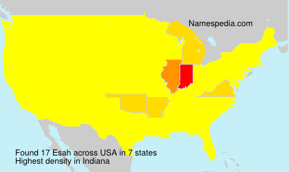 Surname Esah in USA