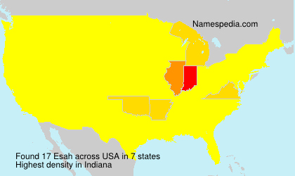 Surname Esah in USA Surname Esah in USA