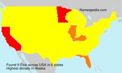 Surname Esai in USA