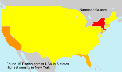 Surname Esaian in USA
