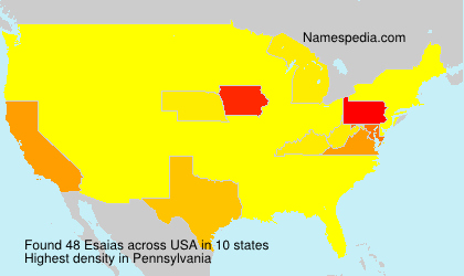 Surname Esaias in USA