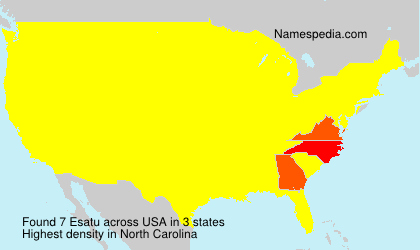Surname Esatu in USA