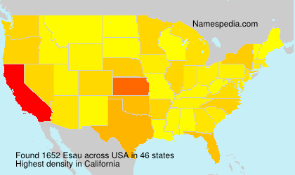 Surname Esau in USA