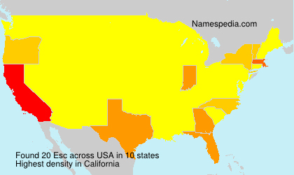 Surname Esc in USA Surname Esc in USA