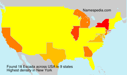 Surname Escada in USA