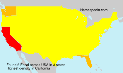 Surname Escal in USA