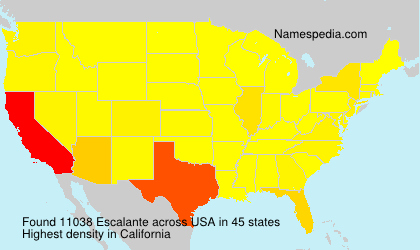 Surname Escalante in USA