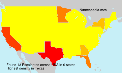 Surname Escalantes in USA