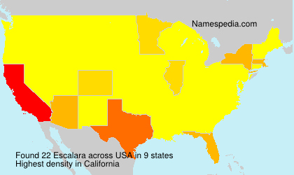Surname Escalara in USA
