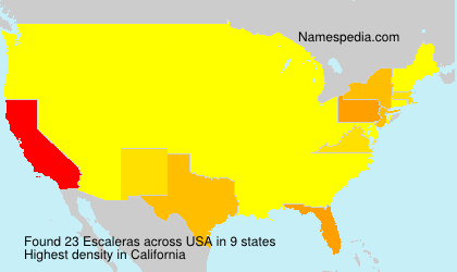 Surname Escaleras in USA