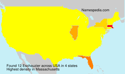 Surname Eschauzier in USA Surname Eschauzier in USA