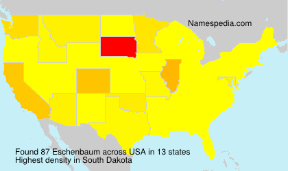Surname Eschenbaum in USA Surname Eschenbaum in USA