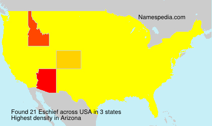 Surname Eschief in USA Surname Eschief in USA