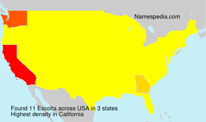Surname Escolta in USA Surname Escolta in USA