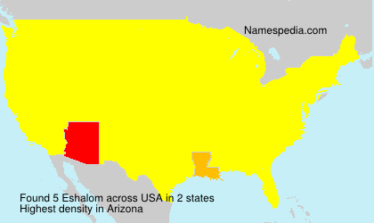 Surname Eshalom in USA Surname Eshalom in USA