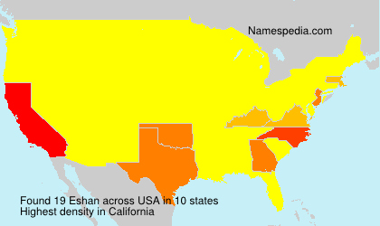 Surname Eshan in USA Surname Eshan in USA