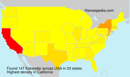 Surname Eskandar in USA Surname Eskandar in USA