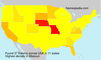 Surname Eskens in USA Surname Eskens in USA