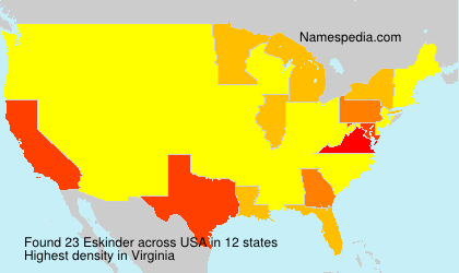 Surname Eskinder in USA Surname Eskinder in USA