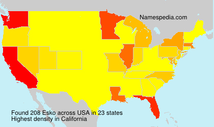 Surname Esko in USA Surname Esko in USA