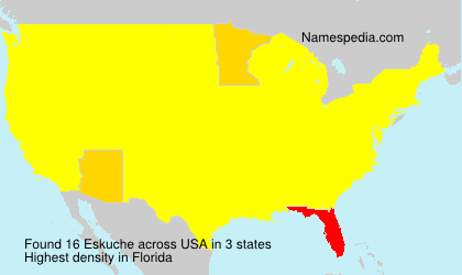 Surname Eskuche in USA