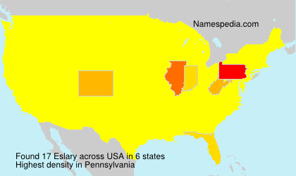 Surname Eslary in USA Surname Eslary in USA