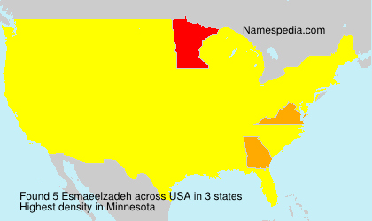 Surname Esmaeelzadeh in USA Surname Esmaeelzadeh in USA