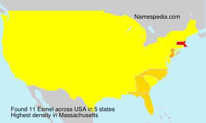 Surname Esmel in USA Surname Esmel in USA