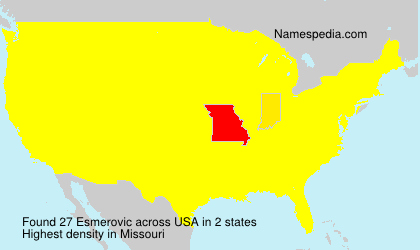 Surname Esmerovic in USA Surname Esmerovic in USA