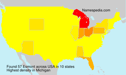 Surname Esmont in USA Surname Esmont in USA