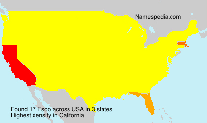 Surname Esoo in USA Surname Esoo in USA