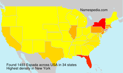 Surname Espada in USA Surname Espada in USA