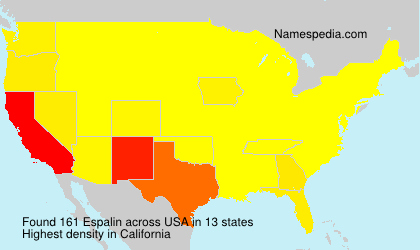 Surname Espalin in USA Surname Espalin in USA