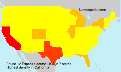 Surname Espanza in USA Surname Espanza in USA