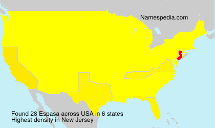 Surname Espasa in USA Surname Espasa in USA
