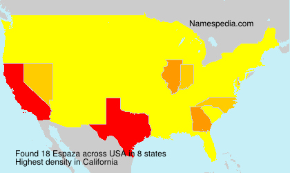 Surname Espaza in USA Surname Espaza in USA