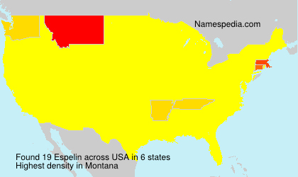 Surname Espelin in USA Surname Espelin in USA
