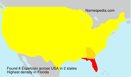 Surname Espelosin in USA Surname Espelosin in USA