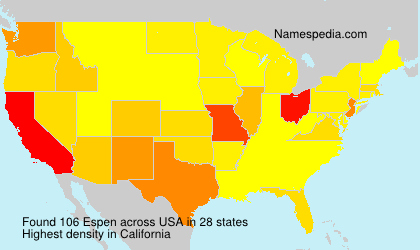 Surname Espen in USA Surname Espen in USA