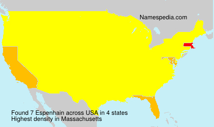 Surname Espenhain in USA Surname Espenhain in USA