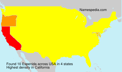 Surname Espenida in USA Surname Espenida in USA