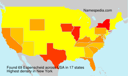 Surname Espenscheid in USA Surname Espenscheid in USA