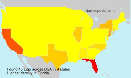 Surname Espi in USA Surname Espi in USA