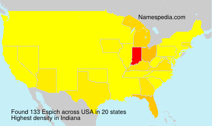 Surname Espich in USA Surname Espich in USA