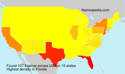 Surname Espinar in USA Surname Espinar in USA