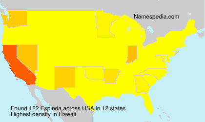 Surname Espinda in USA Surname Espinda in USA